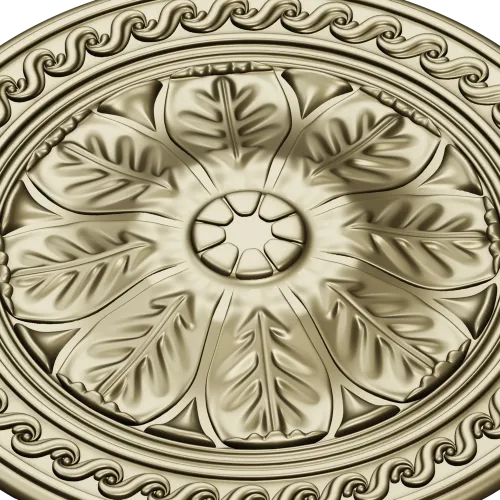 Classical Floral Rosette STL for CNC