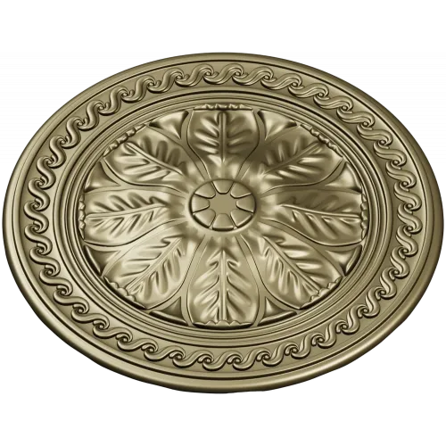 Classical Floral Rosette STL for CNC