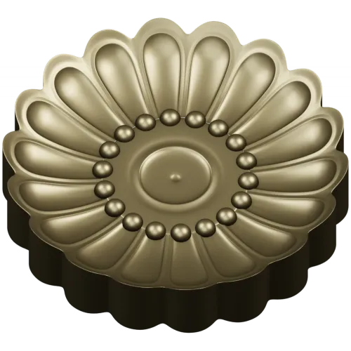 Auric Petal Rosette - STL 3D model for CNC router