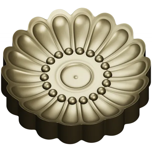 Auric Petal Rosette - STL 3D model for CNC router