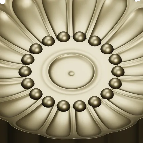 Auric Petal Rosette - STL 3D model for CNC router