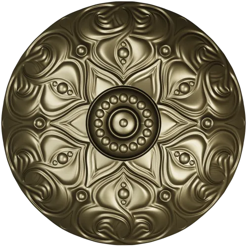 Decorative Acanthus Rosette STL for CNC
