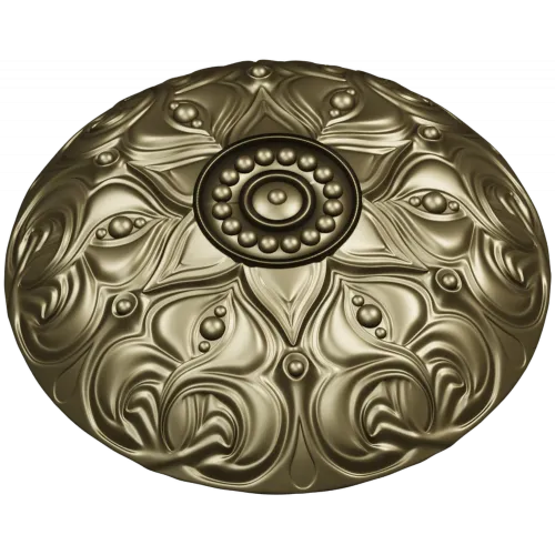 Decorative Acanthus Rosette STL for CNC