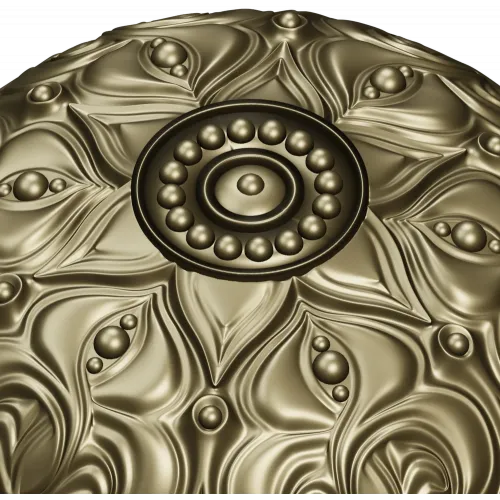 Decorative Acanthus Rosette STL for CNC
