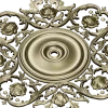 Baroque Floral Rosette - STL 3D Model for CNC