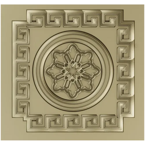 Athenian Rosette - STL 3D model for CNC routing