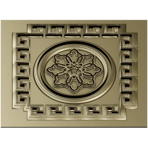 Athenian Rosette - STL 3D model for CNC routing