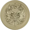 Розетка "Сирин" - круглый рельефный медальон STL для ЧПУ