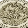 Розетка "Сирин" - круглый рельефный медальон STL для ЧПУ