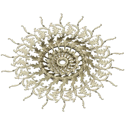 Sunburst Acanthus Rosette STL