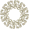 Ornamental Filigree Rosette STL for CNC