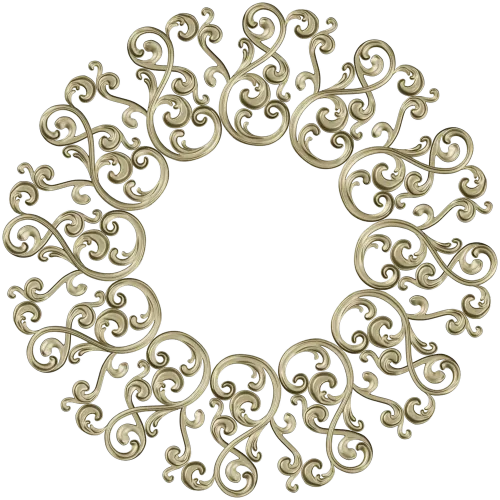 Ornamental Filigree Rosette STL for CNC
