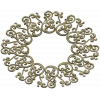 Ornamental Filigree Rosette STL for CNC