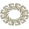 Ornamental Filigree Rosette STL for CNC