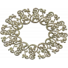 Ornamental Filigree Rosette STL for CNC