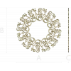 Ornamental Filigree Rosette STL for CNC