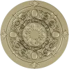 Regal Floral Rosette - ornate STL 3D model for CNC milling