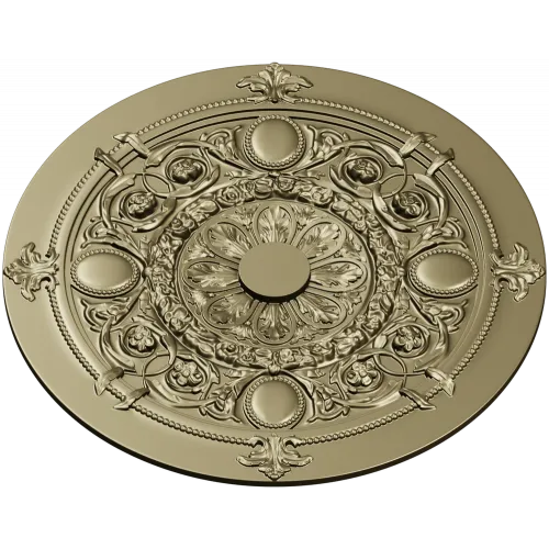 Regal Floral Rosette - ornate STL 3D model for CNC milling