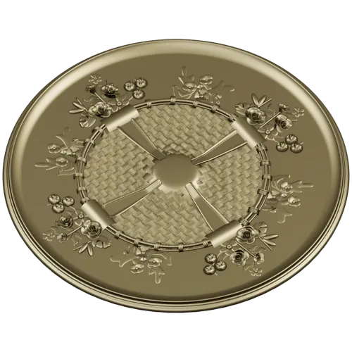 Decorative Round Rosette STL for CNC Milling