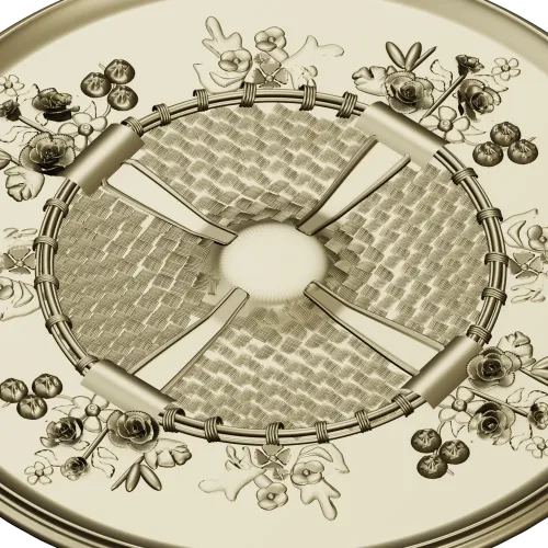 Decorative Round Rosette STL for CNC Milling