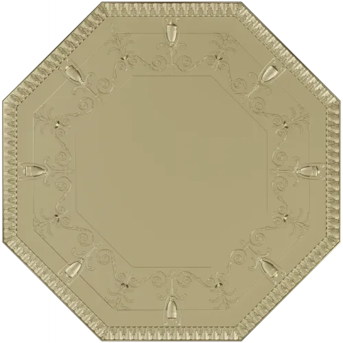 Octagonal Decorative Rosette - STL 3D Model for CNC