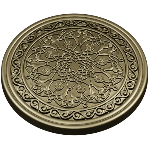 Орнаментальная круглая розетка - 3D STL для фрезеровки