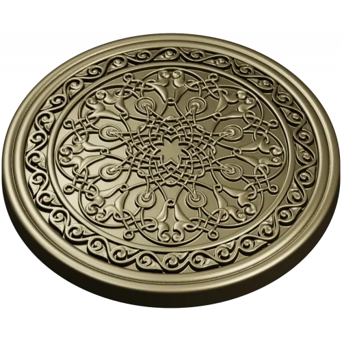 Орнаментальная круглая розетка - 3D STL для фрезеровки
