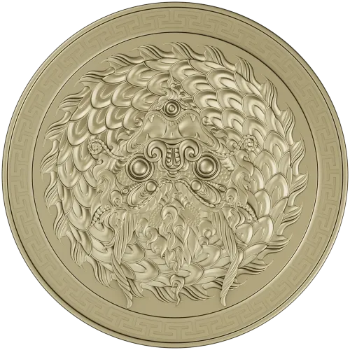 Imperial Dragon Medallion - high-relief STL for CNC