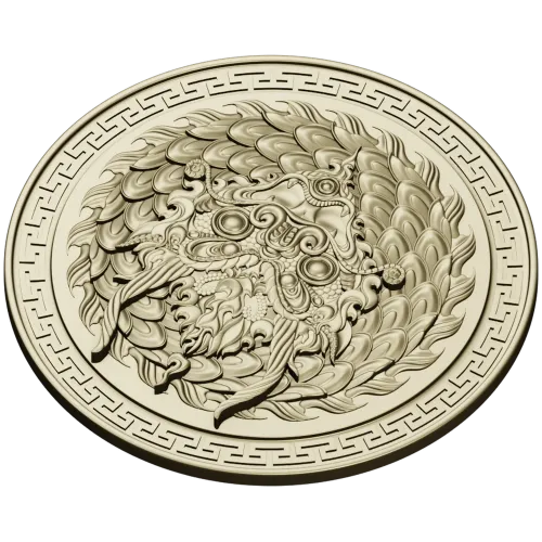 Imperial Dragon Medallion - high-relief STL for CNC