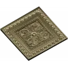 Florentine Square Rosette - STL 3D model for CNC carving