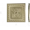 Florentine Square Rosette - STL 3D model for CNC carving