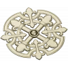 Gothic Fleur Rosette - STL 3D model for CNC carving