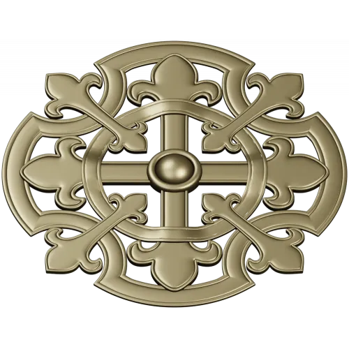 Gothic Fleur Rosette - STL 3D model for CNC carving