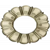 Sunburst Rosette - STL 3D model for CNC milling
