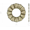 Sunburst Rosette - STL 3D model for CNC milling