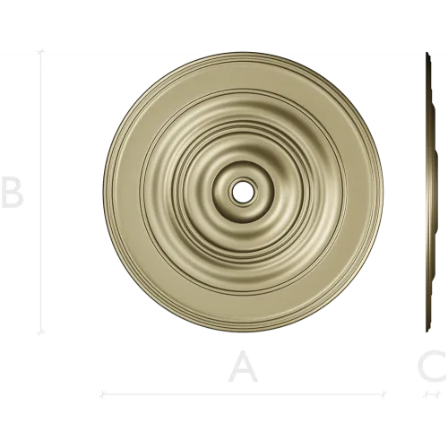 Classic Concentric Rosette STL for CNC