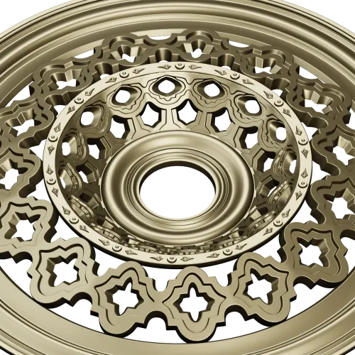 Винтажная круглая розетка - 3D модель STL для ЧПУ