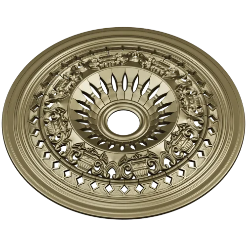 Классическая потолочная розетка - 3D STL для ЧПУ
