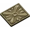 Square Floral Rosette STL for CNC Routing