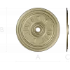 Ceiling Rosette STL - Classical Sunburst Medallion