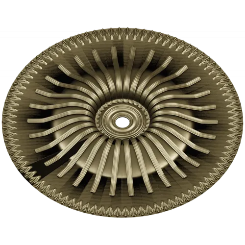 Sunray Rosette - STL 3D Model for CNC