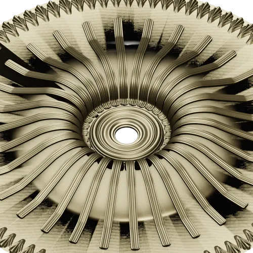 Sunray Rosette - STL 3D Model for CNC