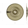 Sunray Rosette - STL 3D Model for CNC