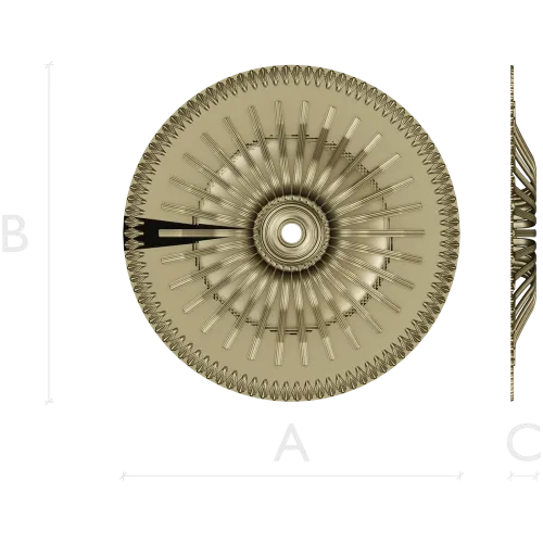 Sunray Rosette - STL 3D Model for CNC