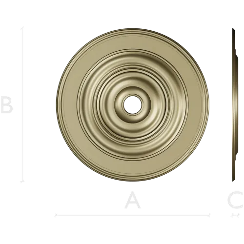 Classic Concentric Rosette STL for CNC