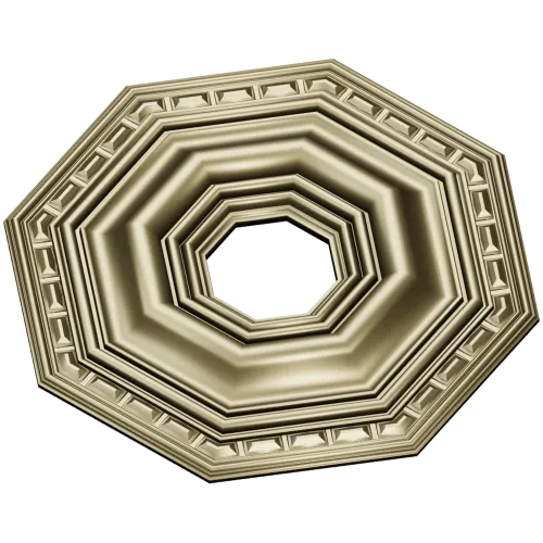 Octagonal Stepped Rosette STL for CNC