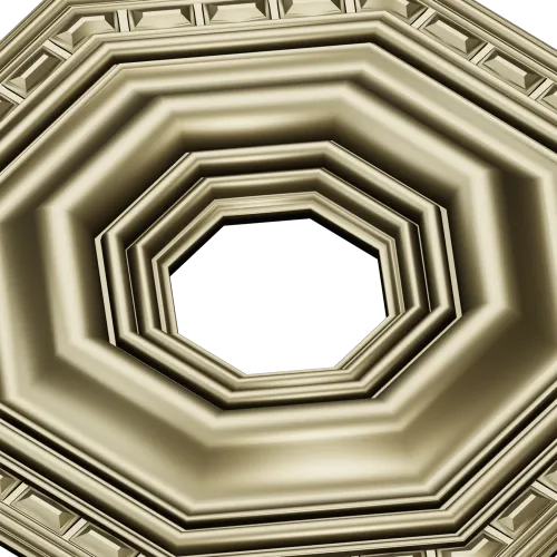 Octagonal Stepped Rosette STL for CNC