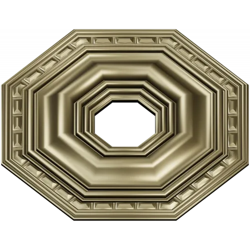Octagonal Stepped Rosette STL for CNC