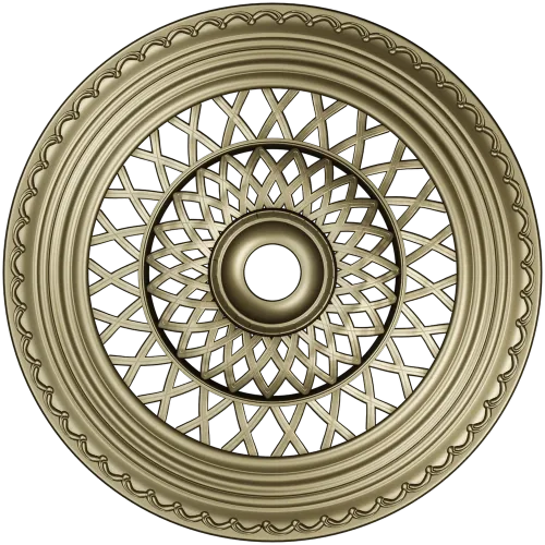 Lattice Sun Rosette - STL 3D model for CNC carving