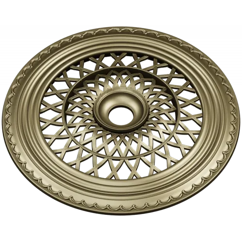 Lattice Sun Rosette - STL 3D model for CNC carving